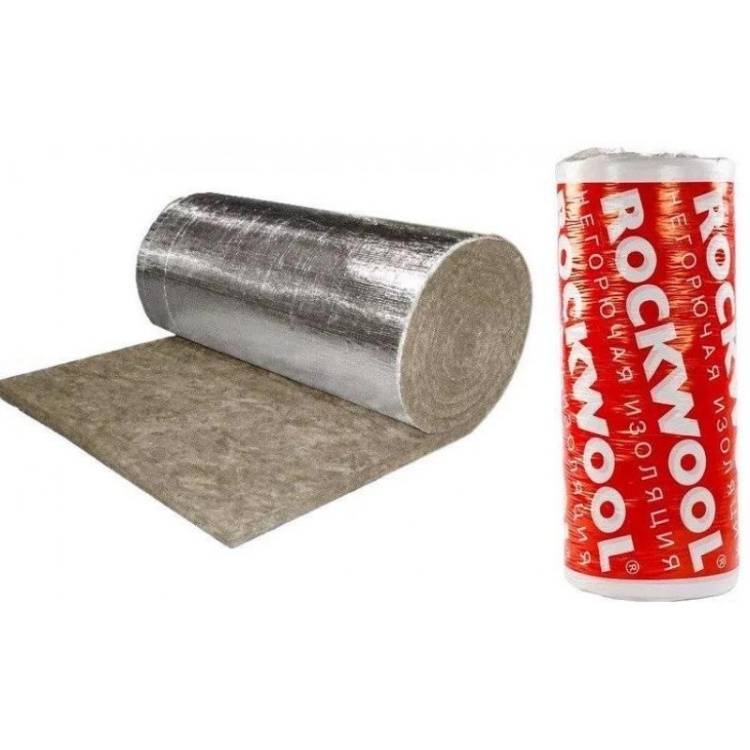 Утеплитель Rockwool Вайред Мат I 105 Кашированный фольгированный 7000х1000х30 мм