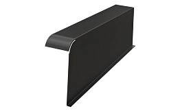 Боковая облегченная черепица Франкфуртская левая BRAAS, черный