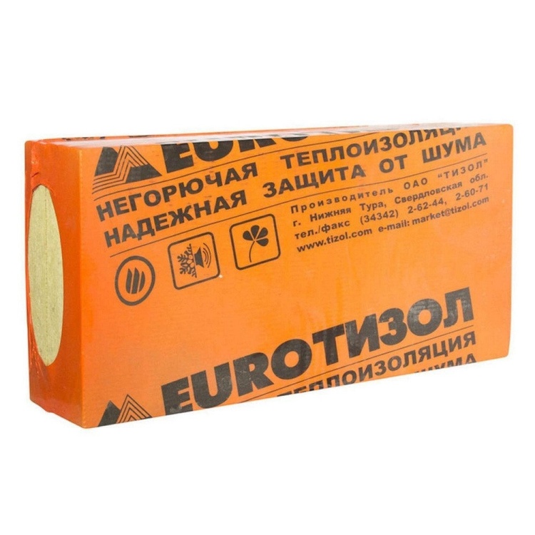 Утеплитель Тизол Евро-Фасад Оптима 120 1000х600х130 мм, 2 шт. уп