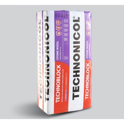 Утеплитель Технониколь ТехноБлок Стандарт 1200х600х60 мм, 10 шт. уп