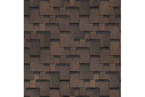 Гибкая черепица ТЕХНОНИКОЛЬ SHINGLAS Финская Аккорд, коричневый