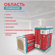Rockwool Акустик Баттс (1000*600*50) 10п/0,3м3/6м2/20пач.под